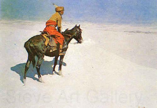 Frederick Remington The Scout : Friends or Enemies Spain oil painting art